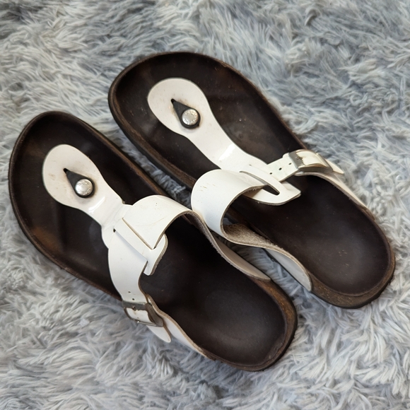 Birkenstock Shoes - Birkenstock Betula White and Brown Women's Sandals 41